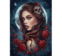 Skeleton Woman Jigsaw Puzzle 2000 Piece, Puzzles for Adults 2000, The Impossible Challenge, Jigsaw Puzzle Games Classic Educational, Wooden Puzzles, for Home Wall Decoration Gift FNKL1-615