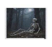 Skeleton Wooden Puzzle with Storage Box, Eco-Friendly Wooden Jigsaw Puzzle for Home Leisure, Stress Relief & Decoration 500 PCS