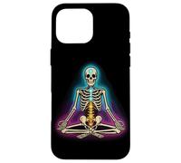 Skeleton Yoga - Chakra Meditation Pose Case for iPhone 16 Pro Max