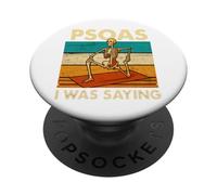 Skeleton yoga pun for anatomy fans PopSockets Adhesive PopGrip