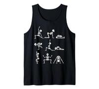 Skeleton Yoga Stretching Mobility Spooky Fitness Poses Tank Top