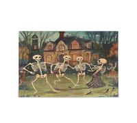 Skeletons are Dancing at A Haunted House Party Puzzles for Adults Challenging Puzzle Perfect for Game Nights 500 Piecing