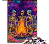 Skeletons Around A Bonfire 2000 Piece Jigsaw Puzzles for Adults Gifts, Staycation Kill Time Birthday Present, Gifts, Wall Art for 14+ (70x100cm)