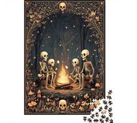 Skeletons by The Bonfire,Rätsel Für Erwachsene 38x26cm/1000pcs,Herausforderungsspiele