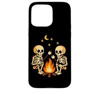 Skeletons Campfire Camping Halloween Funny Cute Spooky Cozy Case for iPhone 15 Pro Max