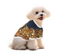 Skeletons’ Campfire Gathering Print Dog Tshirt - Hawaiian Floral Pet Apparel For Puppy Top, Dog Christmas Outfit & Thanksgiving