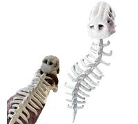 Skeletons Costume, Dinosaurs Costume-3D Skeleton Design, Halloween Plush Spine Skeleton Cosplay Headband & Realistic Bone-Shaped Skeletons Prop for Men Women Kids (Adult(115cm))