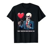 Skeletons Have Feelings Too Valentines Day Funny Love Heart T-Shirt
