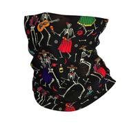 Skeletons Holiday Day Of The Dead Balaclava Decorative Bandana Universal Half Face Scarf For Running Workout Men 25X50Cm