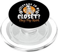 Skeletons In My Closet? Halloween Design PopSockets PopGrip for MagSafe