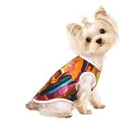 Skeletons Listening to Music Cute Dog Clothes,Dog T Shirt for Small Dogs Girl Boy.Pet Pullover Jumper,Cat Clothes,Suitable for Small Pets
