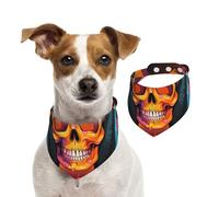 Skeletons Listening to Music Dog Bandanas-Washable Dog Kerchief for Small to Large Pet Scarf for Girl Or Boy, Pet Accessories