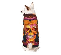 Skeletons Listening to Music Dog Hoodie - Soft & Breathable Pet Clothes for Small to Large Dogs, Stylish and Comfortable Dog Clothes
