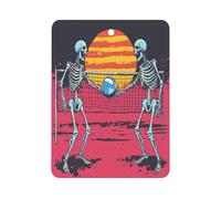 Skeletons Playing Volleyball Moon Car Air Freshener Aromatherapy Tablets Hanging Scented Cards for Rooms Bathrooms Wardrobe Square