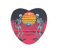 Skeletons Playing Volleyball Moon Car Air Freshener Aromatherapy Tablets Hanging Scented Cards for Rooms Bathrooms Wardrobe Love form