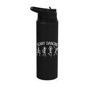 Skeletons Scary Dancing - Spooky Halloween Skeleton Stainless Steel Insulated Water Bottle