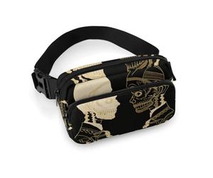 Skeletons with Different Faces Fanny Pack for Men Women, Durable Sling Chest Bag with Adjustable Strap & Large Pocket, Small Crossbody Bag for Running, Hiking, Cycling, Travel