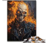 Skeletons with Fire 1000 Piece Jigsaw Puzzles for Adults & Teens, Toy Intellectual Game Artists Collection, Fine Art (50x75cm)