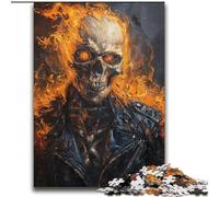 Skeletons with Fire Jigsaw Puzzles for Adults 2000 Jigsaws, Stress Reliever Staycation Kill Time with Matching Poster And Trivia Sheet (70x100cm)