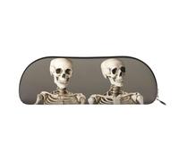 Skeletons Yoga Print Receive Bag Makeup Bag Cosmetic Bags Travel Storage Bag Toiletry Receive Bags Pencil Case Pencil Bag, Skeletons Yoga, One Size