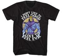 Skeletor I Like to Feel Evil Funny Gift Mens T-Shirt Black