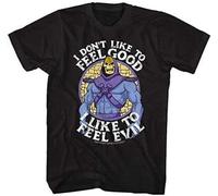 Skeletor I Like to Feel Evil Funny Gift Mens T-Shirt Black Size L