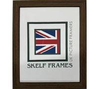 Skelf Frames 11 x 8 Inches Picture Photo Frame in Phoenix Foil Brown Solid Wood with Glass Hand made in Yorkshire (Multiple Sizes)