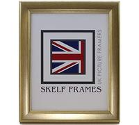 Skelf Frames 12 x 10 Inches Picture Photo Frame in Champagne Gold Polcore with Glass Hand made in Yorkshire (Multiple Sizes)