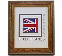 Skelf Frames 12 x 8 Inches Picture Photo Frame in Antique Gold with Glass Hand made in Yorkshire (Multiple Sizes)