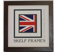 Skelf Frames 18 x 18 Inches Square Picture Photo Frame in Phoenix Brown Solid Wood with Styrene Hand made in Yorkshire (Multiple Sizes)