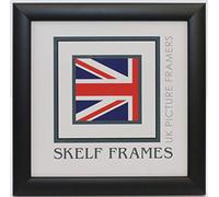 Skelf Frames 300mm x 300mm Square Picture Photo Frame in Matt Black Solid Wood with Glass Hand made in Yorkshire (Multiple Sizes)