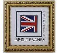 Skelf Frames 400mm x 400mm Square Picture Photo Frame in Ornate Gold with Glass Hand made in Yorkshire (Multiple Sizes and Colours)