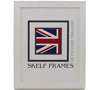 Skelf Frames A2 Picture Photo Frame in Phoenix White Solid Wood with Styrene Hand made in Yorkshire (Multiple Sizes)