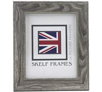 Skelf Frames A4 Picture Photo Frame in Cornwall Grey Woodgrain Effect Polcore with Glass Hand made in Yorkshire (Multiple Sizes)