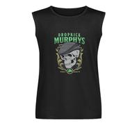 Skelly Skull Dropkick Murphys Mens T-Shirt Unisex Sleeveless Tops Black Vest Tank Tee M