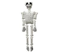 SkellySnug Pillow - Skeleton Plush Figure, White Bone Doll Toy, Halloween Ornament Cushion, Haunted Theme Sofa Decoration | Festive Horror Plush for Living Room, Handcrafted Shelf Accent