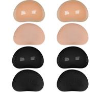 SKENGWEL 4 Pairs Silicone Bra Inserts Self-Adhesive Bra Pads Inserts Removable Sticky Breast Enhancer Pads Breast Lifter For Women