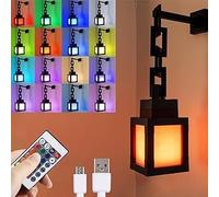 SKENGWEL Pixelated Lantern Night Light, 16-Color USB Rechargeable LED Mood Light, Wall or Table Mounting Lights for Bedroom Game Room Dekoration