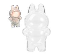 SKENGWEL Transparent Case for Labubu Doll, Clear Display Box for Labubu Keychain, Protective Keychain for Labubu