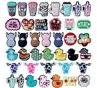skenlihfeng 40PCS DIY necklace bracelet jewelry student gift Scool is made with a variety of rich beaded keychains such as silicone beaded cute cows and ducks.