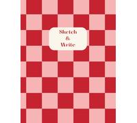 Sketch and Write Notebook Half Blank Half Lined Pages Large 8.5x11" Journal for Drawing, Notes, Ideas and Creativity
