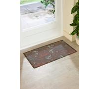 Sketch Autumn Leaves Indoor Outdoor Doormat (70 x 40cm) Artsy Mats Red 40cm x 70cm