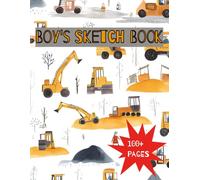 Sketch Book for Boys: Glossy Cover with 100+ Pages for drawing, coloring and using imagination. First few sheets have idea starters. Features select ... go, and better than screens and electronics.