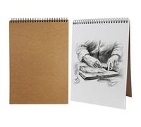 Sketch Book Pad, 1 Pack A4 Drawing Book Spiral Bound, Art Supplies, 60 Pages (30 Sheets), Acid Free Sketchbook for Painting, memos, Graffiti and Artist Sketch Pad