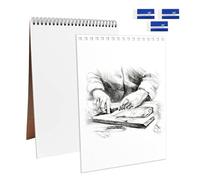 Sketch Book Pad, 3 Pack A5 Drawing Book Spiral Bound with 3pcs Erasers, Art Supplies, 60 Pages (30 Sheets), Acid Free Sketchbook for Painting, memos, Graffiti and Artist Sketch Pad
