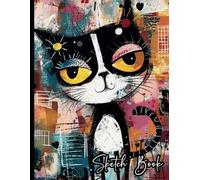 Sketch Book: Sketchbook 110 Pages Large Journal Notebook for Artists - Ideal for Sketching, Brainstorming, and Journaling: Cat cute kawaii Themed - Graffiti Paws - 8.5x11 - for adults and kids