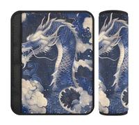 Sketch Dragon Navy Blue 2 Pack Belt Strap Covers, Stop seat Belt Cutting into Neck, seat Belt Covers Shoulder Pads for Airplane Sedan Van 10x7.7 in accesorios para carro