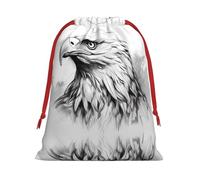 Sketch Eagle Head L Patterned Gift Bags - Add a touch of formality to weddings, Christmas, birthdays, and anniversaries - (S - L)