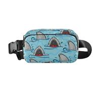 Sketch fish sea Trendy Fanny Pack Waist Bag for Women Men Teenagers Water Resistant Bum Bag Belt with Adjustable Strap for Travel Vacation Running, Sketch fish sea, One Size