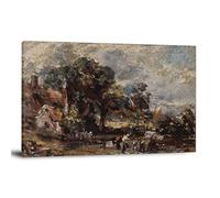 Sketch for 'The Haywain' by John Constable Canvas Art Poster And Wall Art Picture Print Modern Family Bedroom Decor Posters 12x18inch(30x45cm)